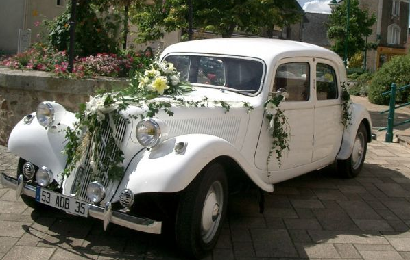 Location de voiture avec chauffeur, ancienne, mariage